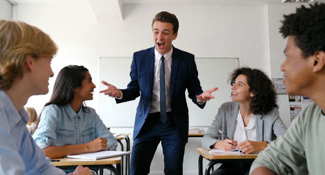 Soggiorni linguistici per adulti in Inghilterra Brighton con LISA! – imparare inglese in classe Partecipanti adulti in una lezione di inglese con insegnante durante un soggiorno linguistico LISA! a Brighton Inghilterra