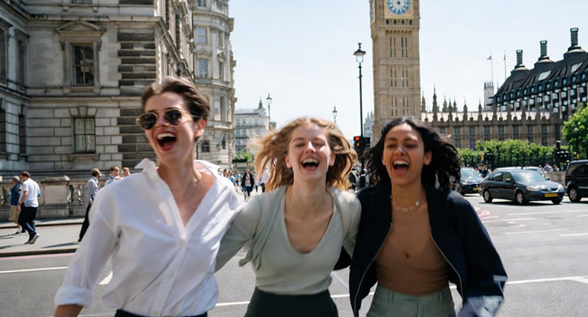 Soggiorni linguistici in Inghilterra Londra con LISA! – Big Ben, vita cittadina ed esperienze indimenticabili Adulti a Londra Inghilterra davanti al Big Ben durante un soggiorno linguistico LISA! godono della città insieme