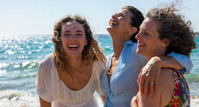 Congedo formativo Malta Sliema con LISA! – imparare l’inglese e vivere momenti indimenticabili sul mare Adulti ridono insieme sulla spiaggia di Malta durante un congedo formativo LISA! godono del sole, del mare e dell’atmosfera internazionale