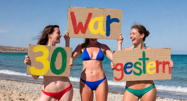 Congedo formativo Malta Sliema 30 Plus con LISA! – imparare l’inglese e vivere la gioia del Mediterraneo Adulti sulla spiaggia a Malta durante un congedo formativo LISA! over 30 godono del sole, della compagnia e imparano l’inglese in un’atmosfera rilassata