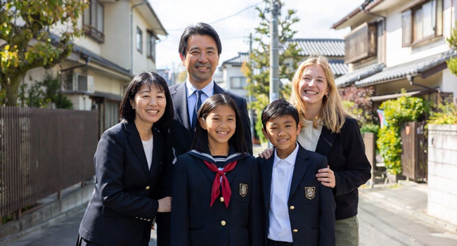  Famiglia ospitante a Tokyo durante un soggiorno linguistico LISA! accoglie gli studenti e mostra lo scambio culturale in Giappone